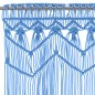 vidaXL Cortina de macramé algodón azul 140x240 cm vidaXL Cortina de macramé algodón azul 140x240 cm