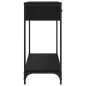 vidaXL Mesa consola madera de ingeniería negro 75x34,5x75 cm vidaXL Mesa consola madera de ingeniería negro 75x34,5x75 cm