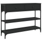 vidaXL Mesa consola madera de ingeniería negra 100x25x75 cm vidaXL Mesa consola madera de ingeniería negra 100x25x75 cm