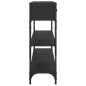 vidaXL Mesa consola madera de ingeniería negra 100x25x75 cm vidaXL Mesa consola madera de ingeniería negra 100x25x75 cm