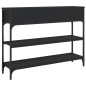 vidaXL Mesa consola madera de ingeniería negra 100x25x75 cm vidaXL Mesa consola madera de ingeniería negra 100x25x75 cm