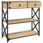 vidaXL Mesa consola madera de ingeniería roble Sonoma 75x28x75 cm vidaXL Mesa consola madera de ingeniería roble Sonoma 75x28x75 cm