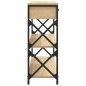vidaXL Mesa consola madera de ingeniería roble Sonoma 75x28x75 cm vidaXL Mesa consola madera de ingeniería roble Sonoma 75x28x75 cm