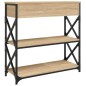 vidaXL Mesa consola madera de ingeniería roble Sonoma 75x28x75 cm vidaXL Mesa consola madera de ingeniería roble Sonoma 75x28x75 cm
