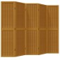 vidaXL Biombo separador de 5 paneles madera maciza paulownia marrón vidaXL Biombo separador de 5 paneles madera maciza paulownia marrón