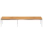 vidaXL Tumbona con cojín madera maciza de acacia y acero inoxidable vidaXL Tumbona con cojín madera maciza de acacia y acero inoxidable