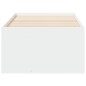 vidaXL Tumbona con cajones madera de ingeniería blanco 75x190 cm vidaXL Tumbona con cajones madera de ingeniería blanco 75x190 cm