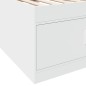vidaXL Tumbona con cajones madera de ingeniería blanco 75x190 cm vidaXL Tumbona con cajones madera de ingeniería blanco 75x190 cm