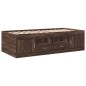 vidaXL Tumbona con cajones madera ingeniería roble marrón 75x190 cm vidaXL Tumbona con cajones madera ingeniería roble marrón 75x190 cm