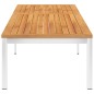 vidaXL Tumbona con cojín madera maciza de acacia y acero inoxidable vidaXL Tumbona con cojín madera maciza de acacia y acero inoxidable