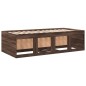 vidaXL Tumbona con cajones madera ingeniería roble marrón 75x190 cm vidaXL Tumbona con cajones madera ingeniería roble marrón 75x190 cm