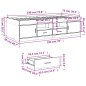 vidaXL Tumbona con cajones madera ingeniería roble marrón 75x190 cm vidaXL Tumbona con cajones madera ingeniería roble marrón 75x190 cm