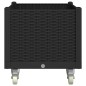 vidaXL Jardinera con ruedas PP negro 80x50x54 cm vidaXL Jardinera con ruedas PP negro 80x50x54 cm