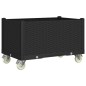 vidaXL Jardinera con ruedas PP negro 80x50x54 cm vidaXL Jardinera con ruedas PP negro 80x50x54 cm