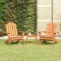 vidaXL Juego de muebles de jardín Adirondack 3 piezas madera acacia