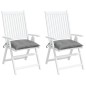 vidaXL Cojines de silla de jardín 2 uds tela Oxford gris 50x50x7 cm vidaXL Cojines de silla de jardín 2 uds tela Oxford gris 50x50x7 cm