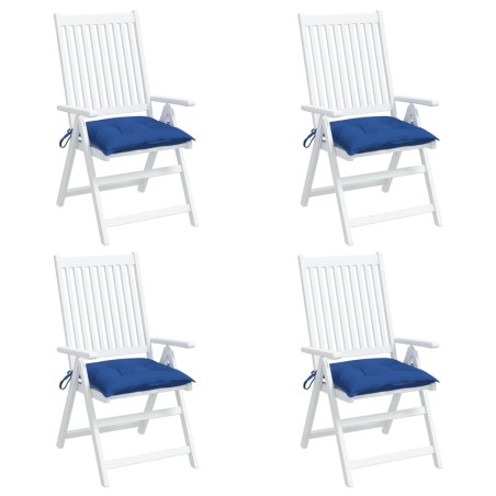 vidaXL Cojines de palets de jardín 4 uds tela Oxford azul 50x50x7 cm