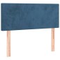 vidaXL Cama box spring con colchón terciopelo azul oscuro 120x190 cm vidaXL Cama box spring con colchón terciopelo azul oscuro 120x190 cm