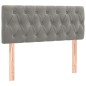 vidaXL Cama box spring con colchón terciopelo gris claro 120x190 cm vidaXL Cama box spring con colchón terciopelo gris claro 120x190 cm