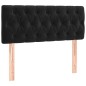 vidaXL Cama box spring con colchón terciopelo negro 120x190 cm