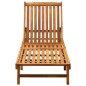 vidaXL Tumbona de jardín con cojín madera maciza de acacia vidaXL Tumbona de jardín con cojín madera maciza de acacia