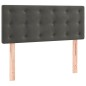 vidaXL Cama box spring con colchón terciopelo gris oscuro 120x190 cm vidaXL Cama box spring con colchón terciopelo gris oscuro 120x190 cm