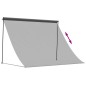 vidaXL Toldo retráctil de tela y acero gris antracita 200x150 cm vidaXL Toldo retráctil de tela y acero gris antracita 200x150 cm