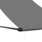 vidaXL Toldo retráctil de tela y acero gris antracita 100x150 cm vidaXL Toldo retráctil de tela y acero gris antracita 100x150 cm