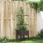 vidaXL Jardinera con enrejado PP marrón 40x40x142,5 cm vidaXL Jardinera con enrejado PP marrón 40x40x142,5 cm
