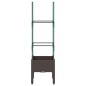 vidaXL Jardinera con enrejado PP marrón 40x40x142,5 cm vidaXL Jardinera con enrejado PP marrón 40x40x142,5 cm
