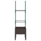 vidaXL Jardinera con enrejado PP marrón 40x40x142,5 cm vidaXL Jardinera con enrejado PP marrón 40x40x142,5 cm