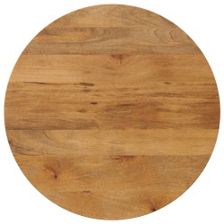 vidaXL Tablero de mesa redondo madera maciza de mango Ø 80x3,8 cm