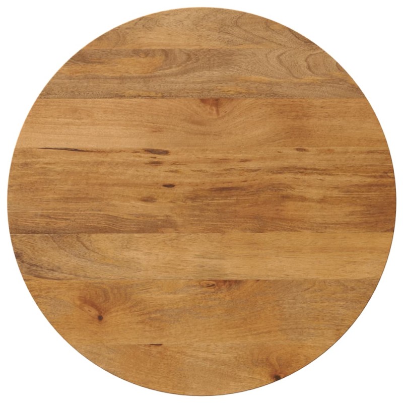 vidaXL Tablero de mesa redondo madera maciza de mango Ø 80x3,8 cm
