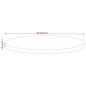 vidaXL Tablero de mesa redondo madera maciza de mango Ø 80x3,8 cm
