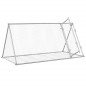 vidaXL Jaula para conejos acero galvanizado plateado 200x105x91 cm vidaXL Jaula para conejos acero galvanizado plateado 200x105x91 cm