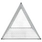 vidaXL Jaula para conejos acero galvanizado plateado 200x105x91 cm vidaXL Jaula para conejos acero galvanizado plateado 200x105x91 cm