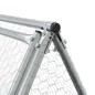 vidaXL Jaula para conejos acero galvanizado plateado 200x105x91 cm vidaXL Jaula para conejos acero galvanizado plateado 200x105x91 cm