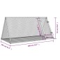 vidaXL Jaula para conejos acero galvanizado plateado 200x105x91 cm vidaXL Jaula para conejos acero galvanizado plateado 200x105x91 cm