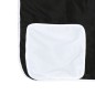 vidaXL Cama alta niños con cortinas madera pino blanco negro 90x190 cm vidaXL Cama alta niños con cortinas madera pino blanco negro 90x190 cm