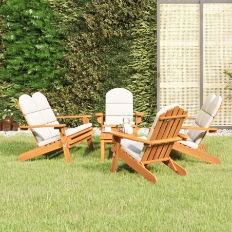 vidaXL Juego de muebles de jardín Adirondack 5 piezas madera acacia
