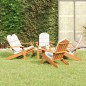 vidaXL Juego de muebles de jardín Adirondack 5 piezas madera acacia vidaXL Juego de muebles de jardín Adirondack 5 piezas madera acacia