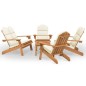 vidaXL Juego de muebles de jardín Adirondack 5 piezas madera acacia vidaXL Juego de muebles de jardín Adirondack 5 piezas madera acacia