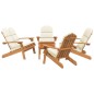 vidaXL Juego de muebles de jardín Adirondack 5 piezas madera acacia vidaXL Juego de muebles de jardín Adirondack 5 piezas madera acacia