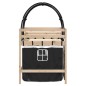 vidaXL Cama alta niños con túnel madera pino blanco negro 90x190 cm vidaXL Cama alta niños con túnel madera pino blanco negro 90x190 cm
