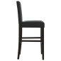 vidaXL Taburetes altos 2 uds madera maciza de caucho y cuero sintético vidaXL Taburetes altos 2 uds madera maciza de caucho y cuero sintético