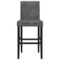 vidaXL Taburetes altos 2 uds madera maciza de caucho y tela vidaXL Taburetes altos 2 uds madera maciza de caucho y tela