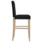 vidaXL Taburetes altos 2 uds madera maciza de caucho y tela vidaXL Taburetes altos 2 uds madera maciza de caucho y tela