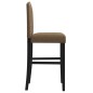 vidaXL Taburetes altos 2 uds madera maciza de caucho y tela vidaXL Taburetes altos 2 uds madera maciza de caucho y tela