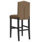 vidaXL Taburetes altos 2 uds madera maciza de caucho y tela vidaXL Taburetes altos 2 uds madera maciza de caucho y tela