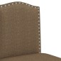 vidaXL Taburetes altos 2 uds madera maciza de caucho y tela vidaXL Taburetes altos 2 uds madera maciza de caucho y tela
